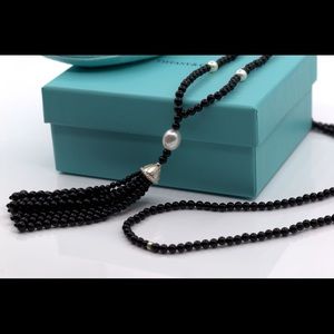Tiffany & Co. Ziegfeld Onyx Tassel Necklace